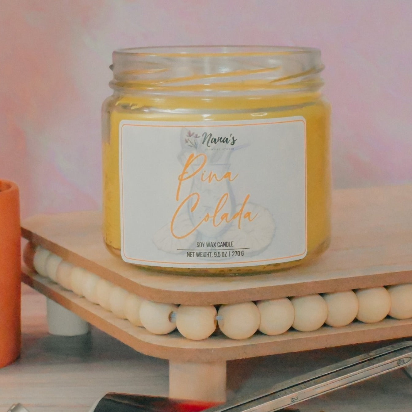 Pina Colada Soy Candle - Nana's Creative Studio