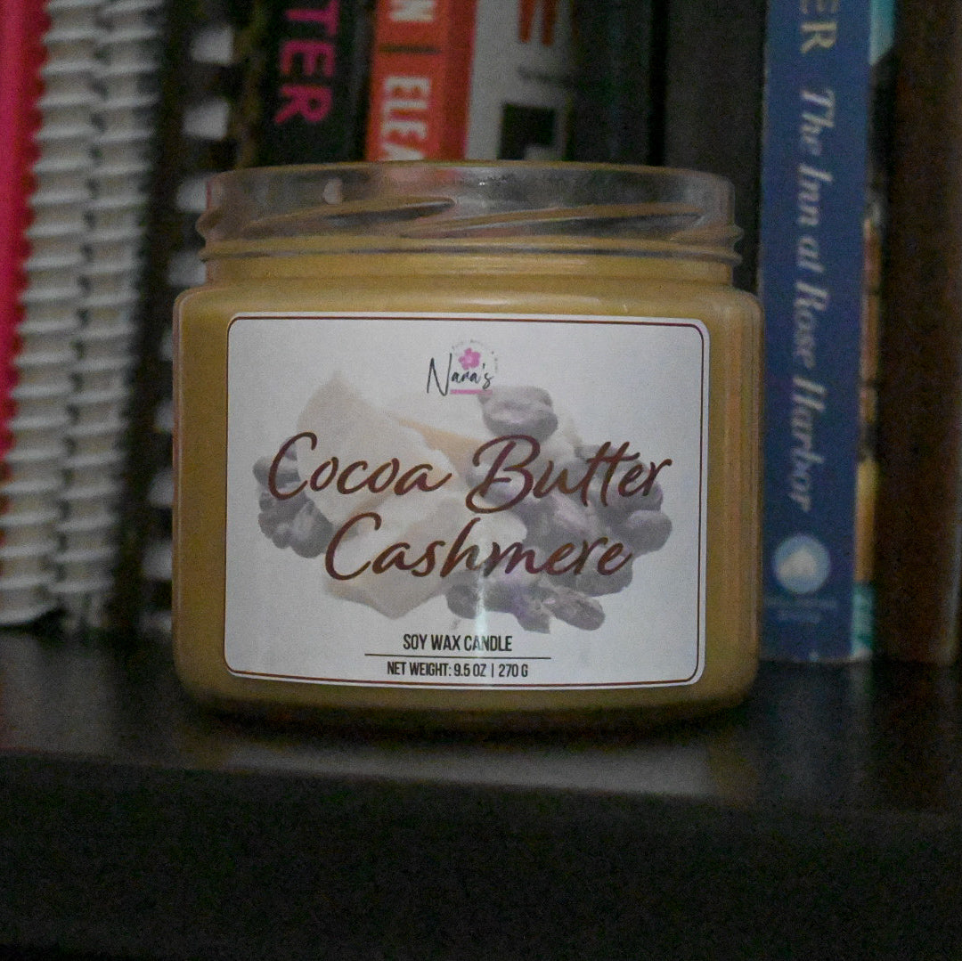 American Soy Wax Candle: Cocoa Butter Cashmere