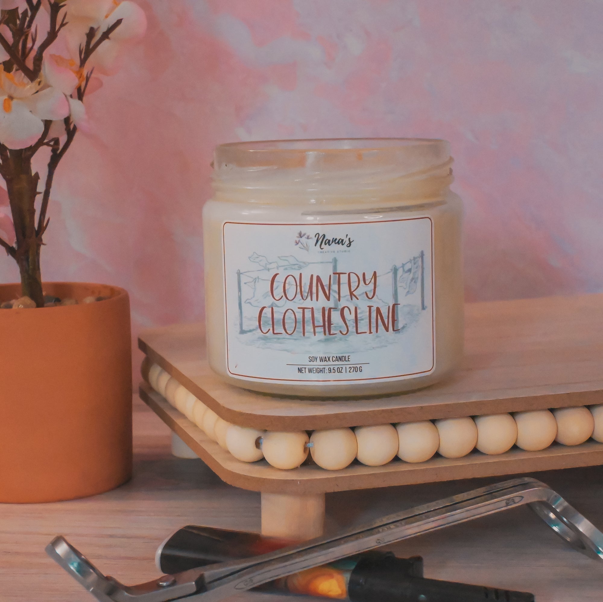 Country Clothesline Soy Candle