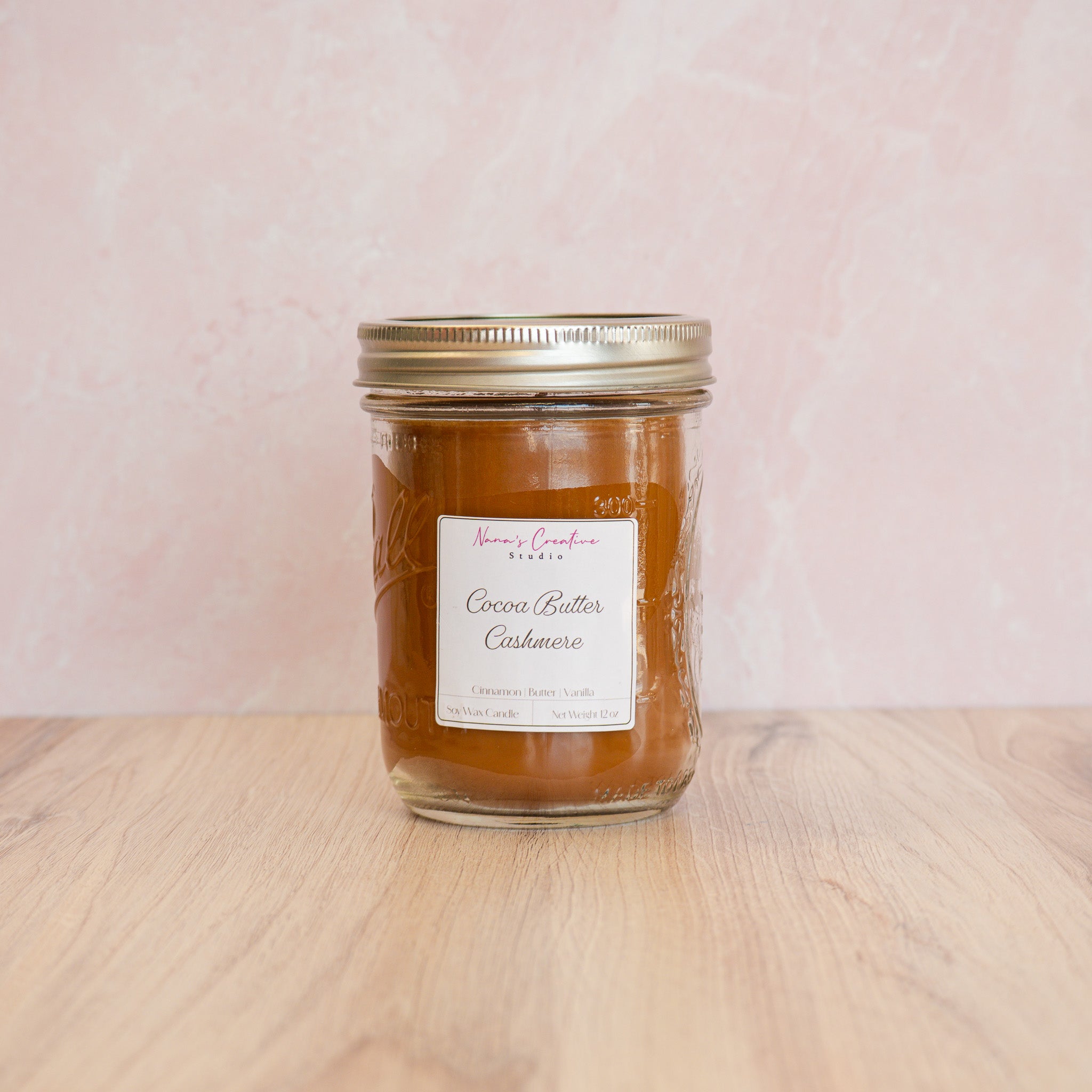 American Soy Wax Candle: Cocoa Butter Cashmere