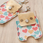 Pastel Hearts Hand Sanitizer Holder