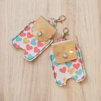 Pastel Hearts Hand Sanitizer Holder