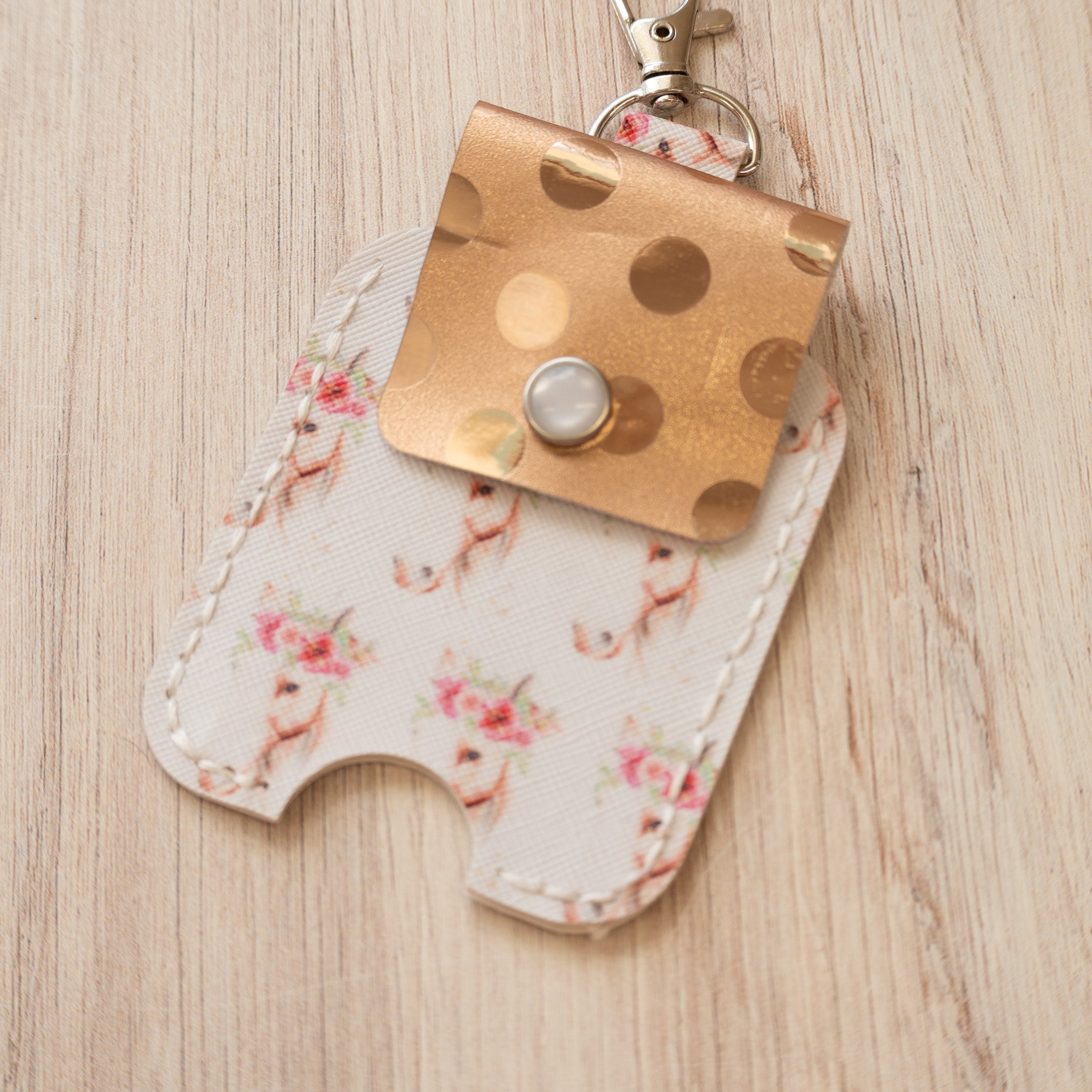 Floral Horse Hand Sanitizer Holder