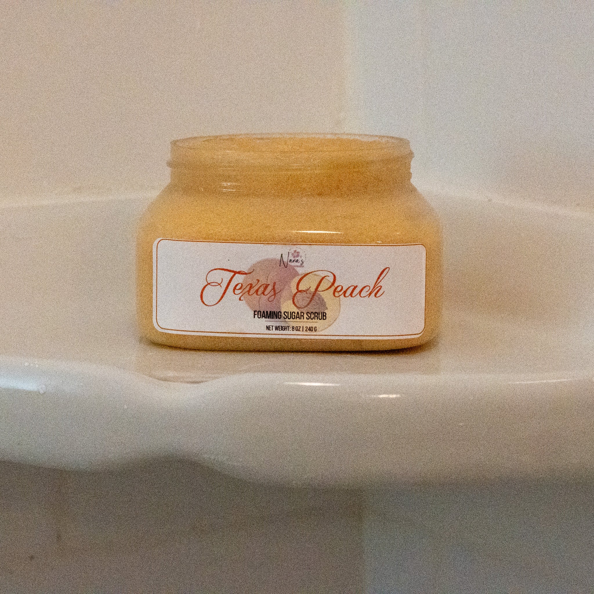 Texas Peach Foaming Sugar Scrub