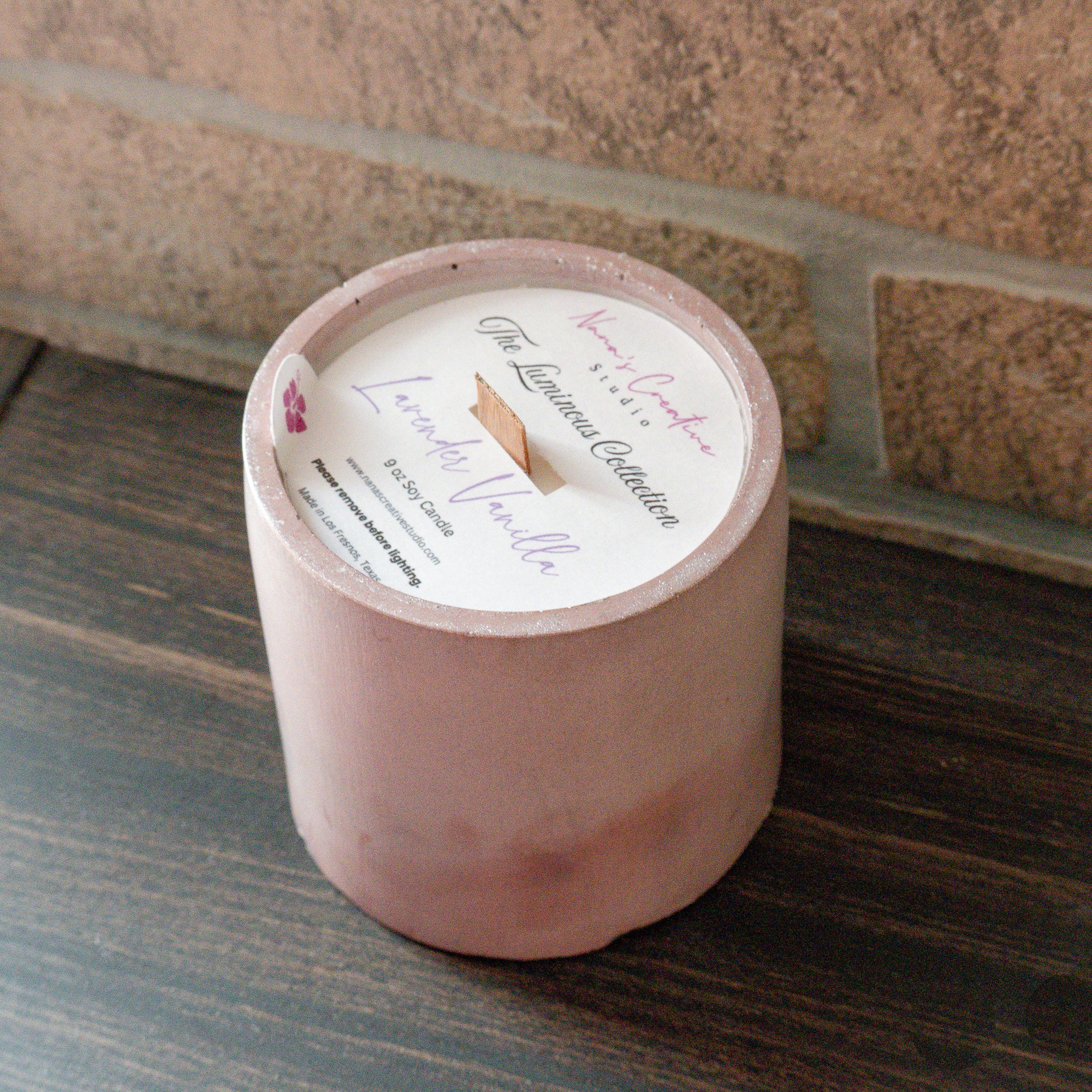 Lavender Vanilla Cement Candle