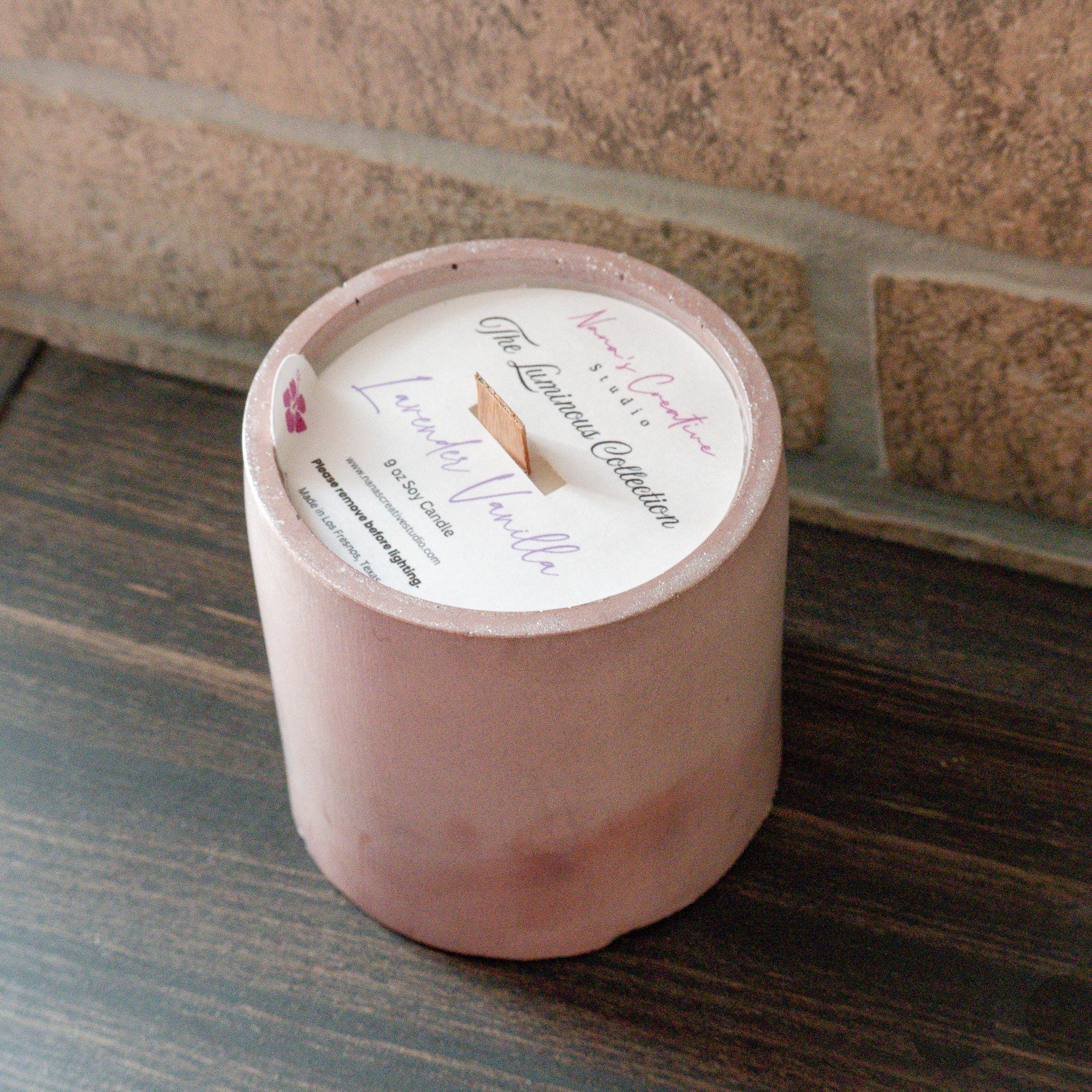 Lavender Vanilla Cement Candle