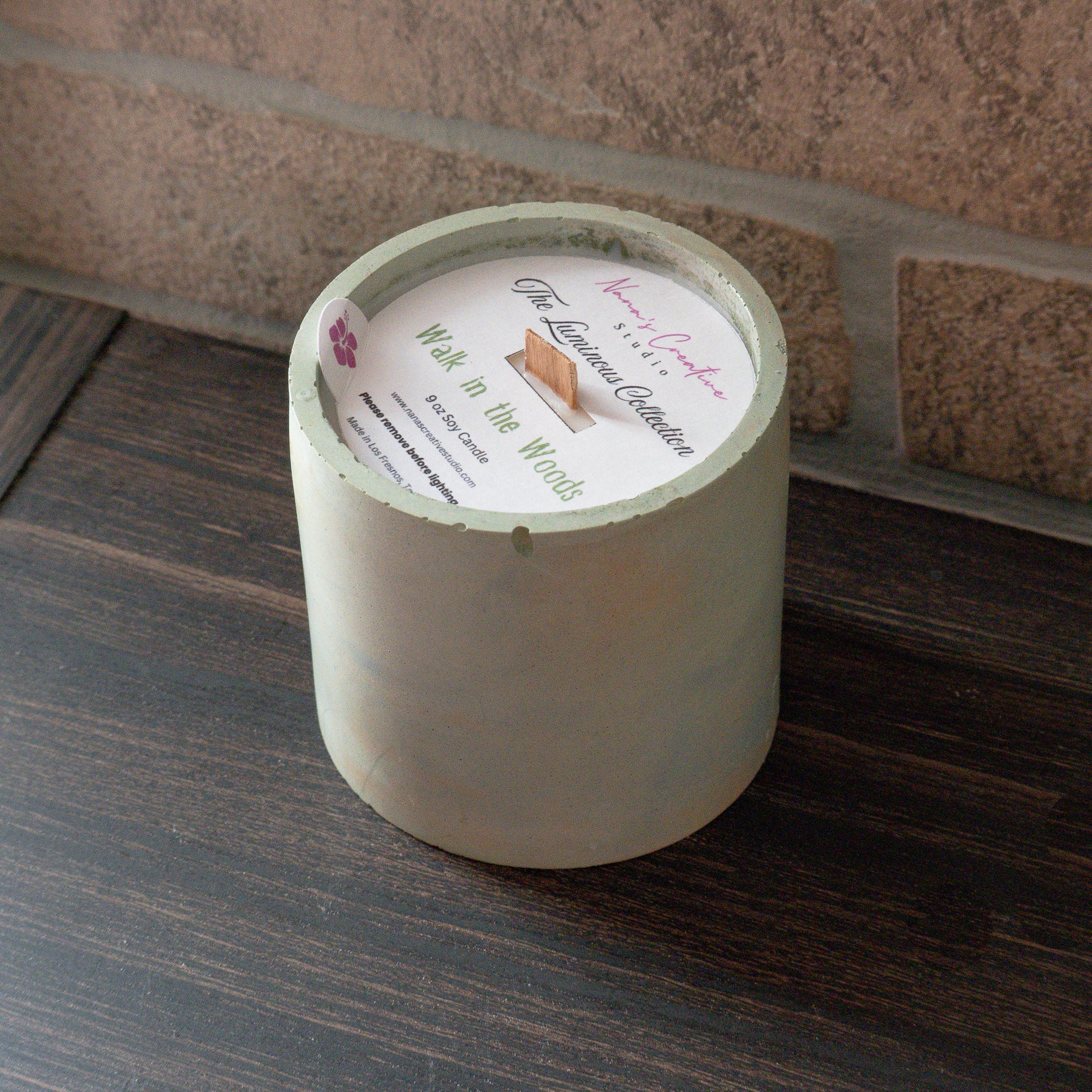 Walk in the Woods Cement Candle