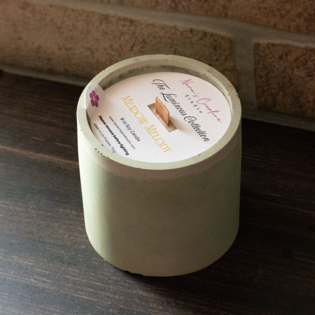 Meadow Melody Cement Candle