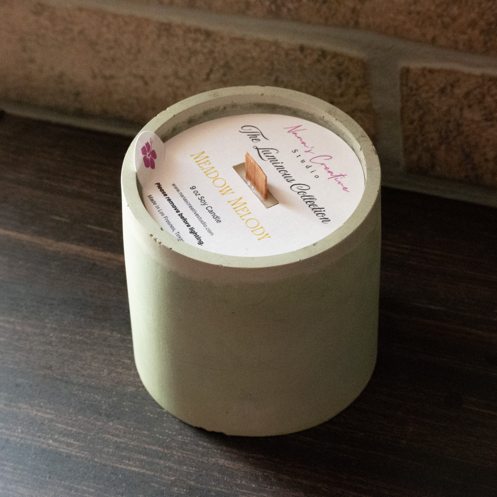 Meadow Melody Cement Candle
