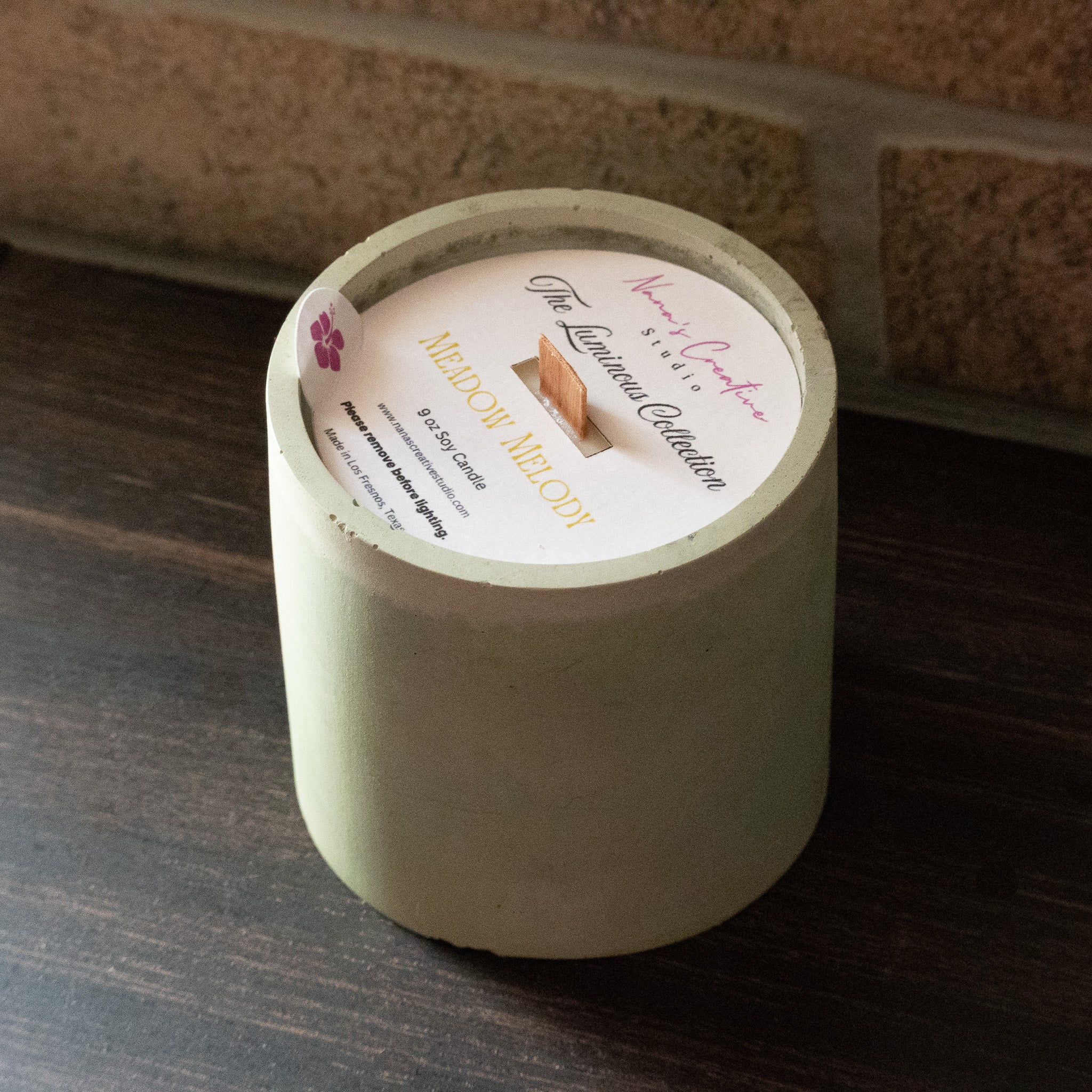 Meadow Melody Cement Candle