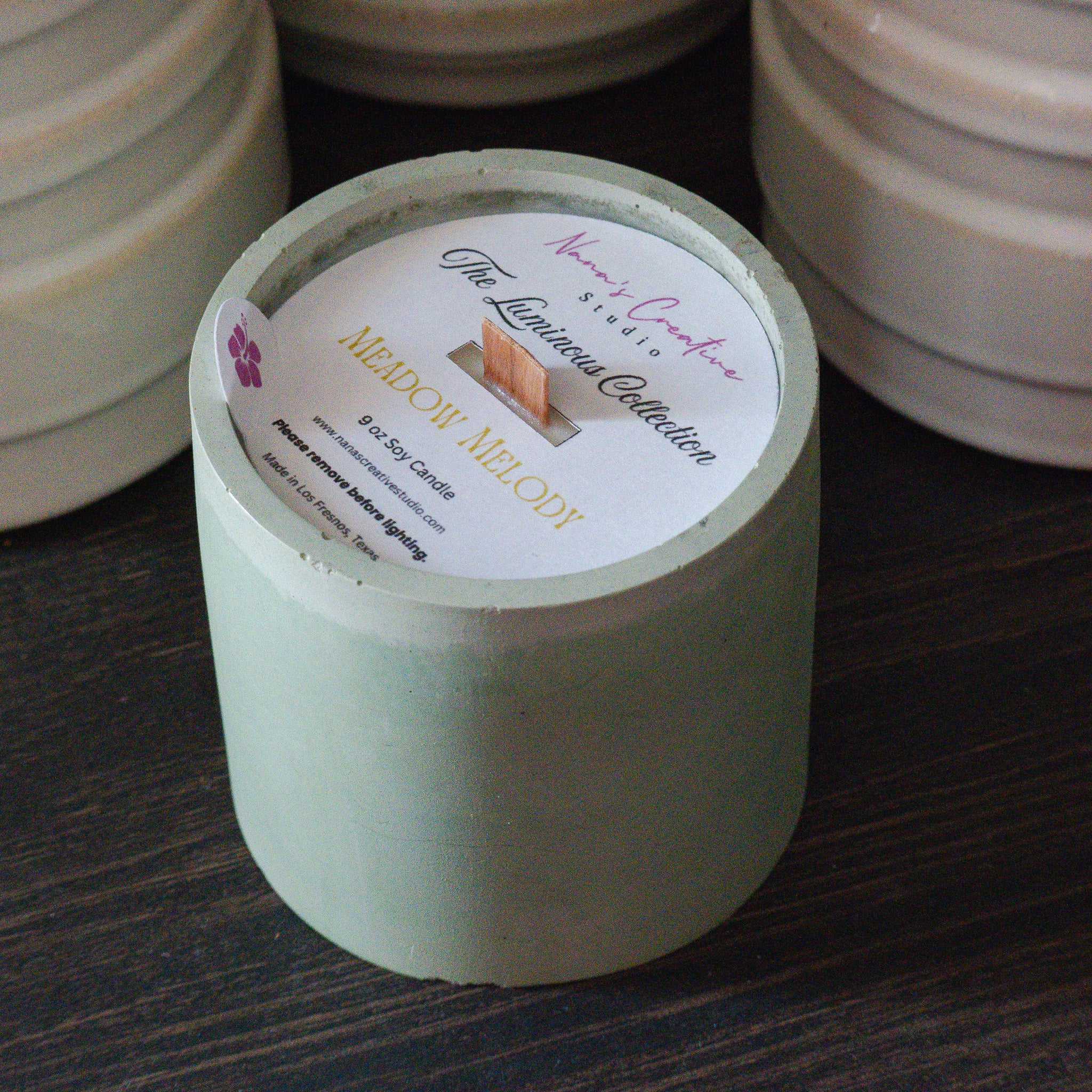 Meadow Melody Cement Candle