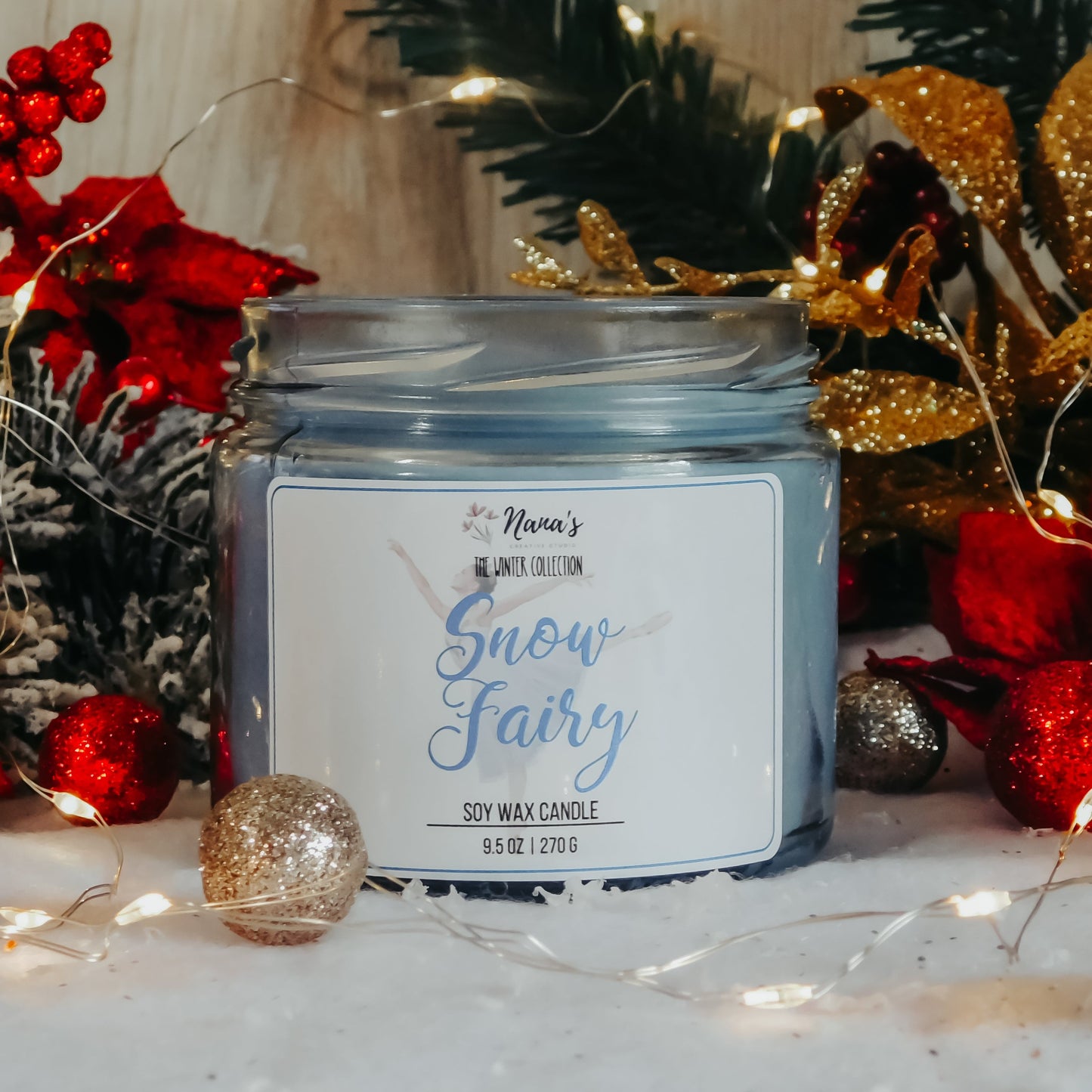 Snow Fairy Soy Wax Candle