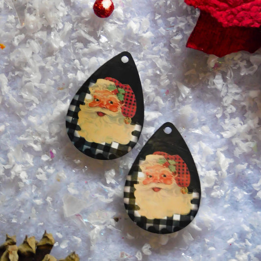 Santa Claus Teardrop Earrings