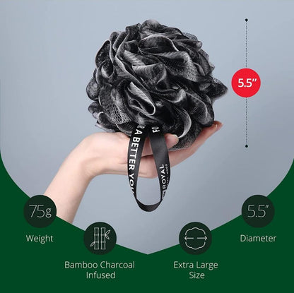 XL Activated Charcoal Loofah