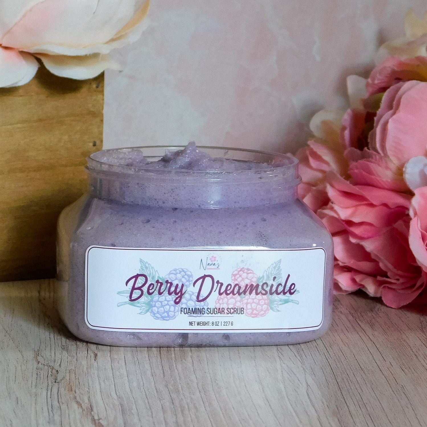 Berry Dreamsicle Foaming Sugar Scrub - Nana's Creative Studio