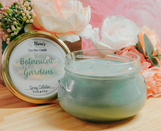 Botanical Gardens Soy Wax Candle - Nana's Creative Studio