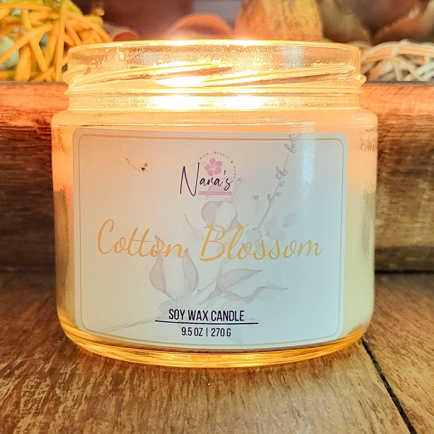 Cotton Blossom Soy Candle - Nana's Creative Studio