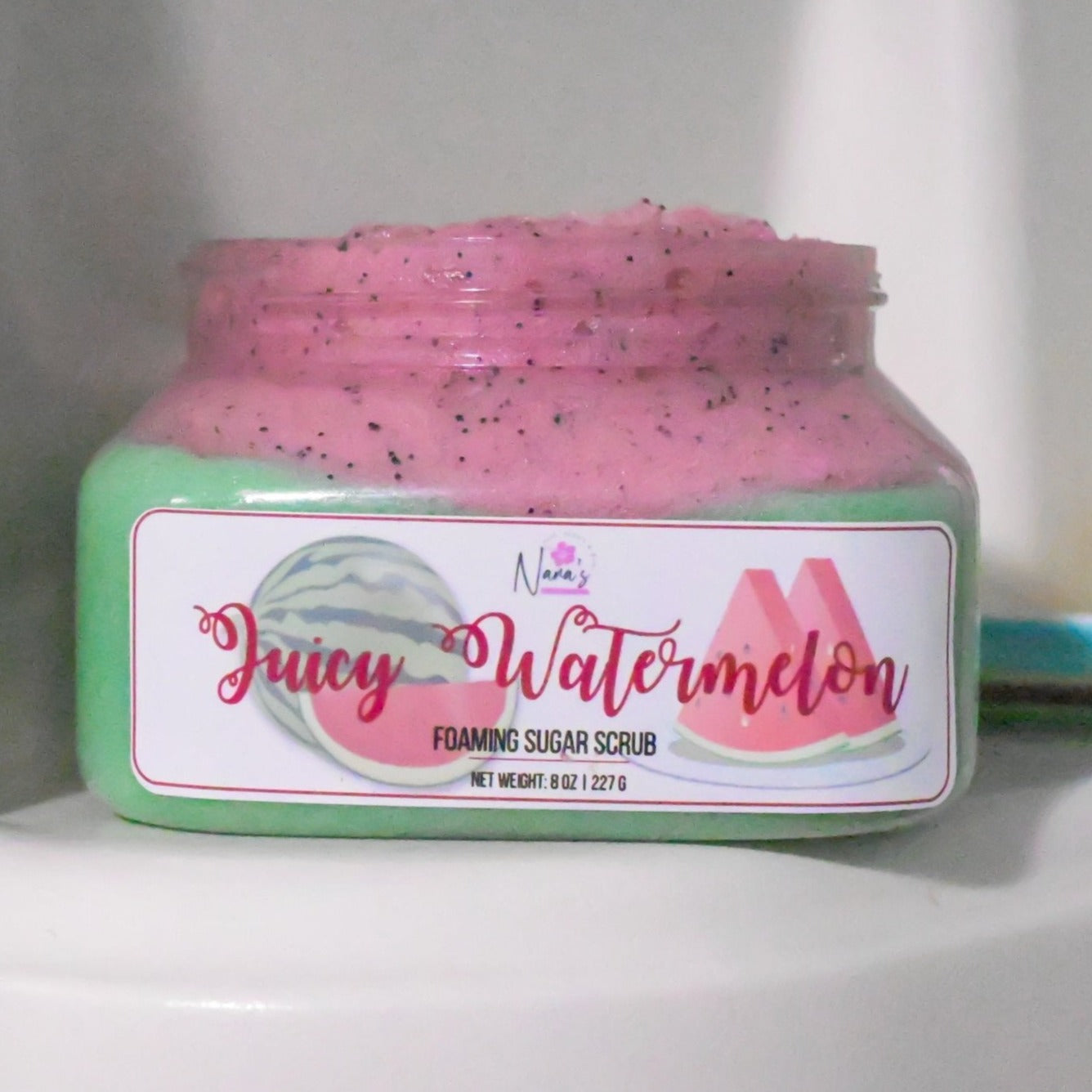 Juicy Watermelon Foaming Sugar Scrub - Nana's Creative Studio