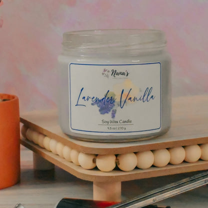 Lavender Vanilla Candle - Nana's Creative Studio