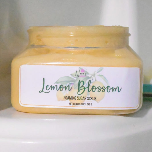 Lemon Blossom Foaming Sugar Scrub - Nana's Creative Studio