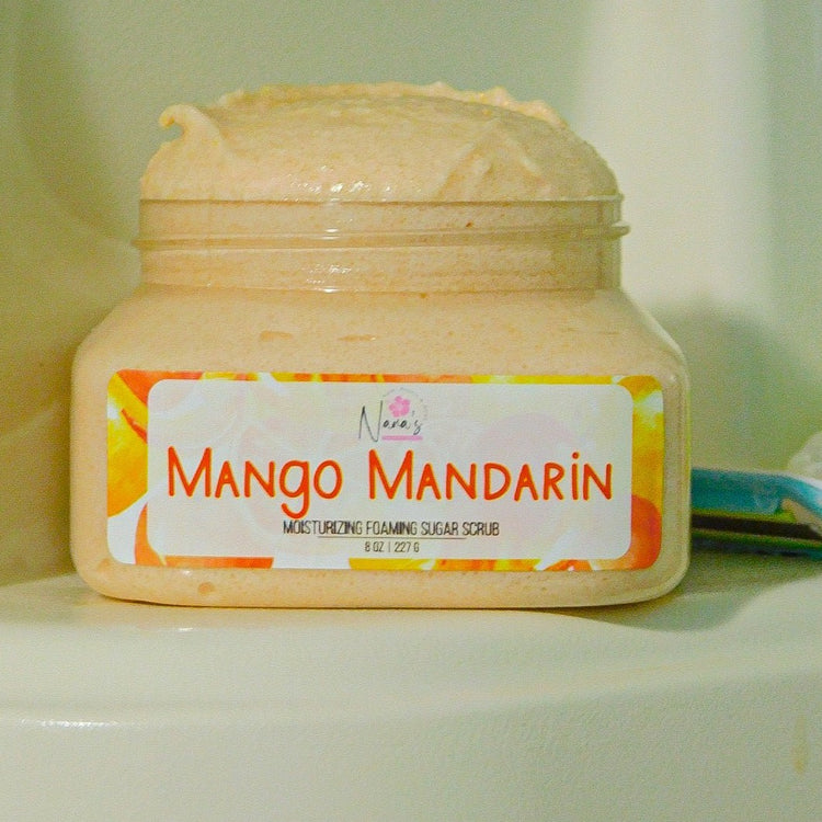Mango Mandarin Foaming Sugar Scrub - Nana's Creative Studio