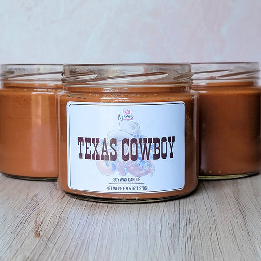 Texas Cowboy Soy Candle - Nana's Creative Studio